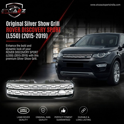 Original Silver Show Grill LR061222 Compatible With LAND ROVER DISCOVERY SPORT (L550) (2015-2019) Tag No.6