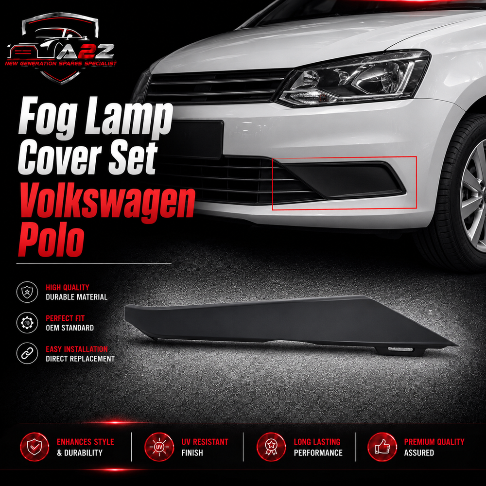 Fog Lamp Cover Set Left 6RG854321 & Right 6RG854322 Compatible With Volkswagen Polo