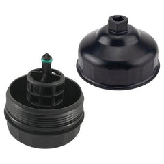 Oil Filter Housing Cap 11427525334  Compatible With  BMW 3 Series (E90) & 3  Series (F30, F80) & 5  Series (E60) & 5  Series (F10) & 7  Series (F01, F02, F03, F04) &  X3 (E83) & X3 (F25)  & X5 (E70) & Z4 Roadster (E89)