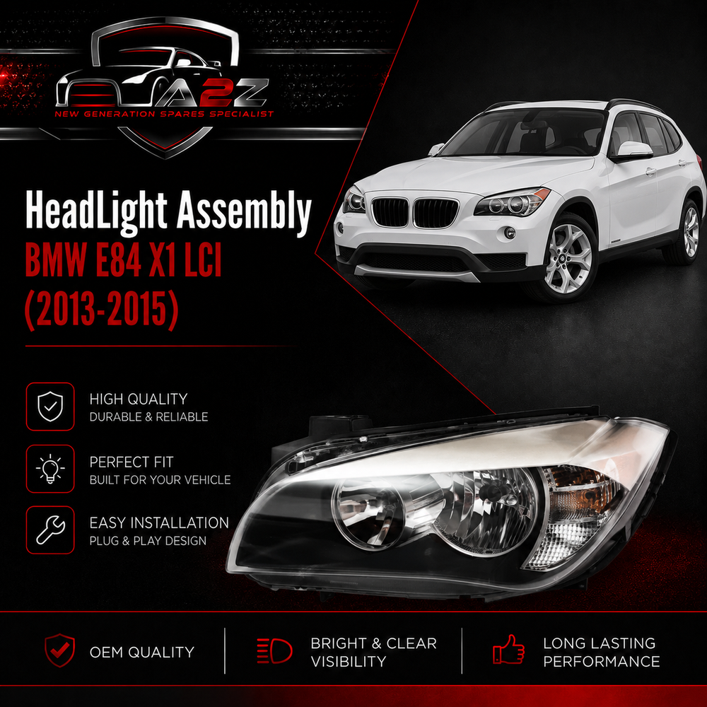 Headlight Headlamp Left 63117290233 & Right 63117290234 Compatible With BMW E84 X1 LCI (2013-2015)