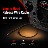 Engine Hood Release Wire Cable 51237184451 51237008760 51237008761 Compatible With BMW  For 5 Series E60