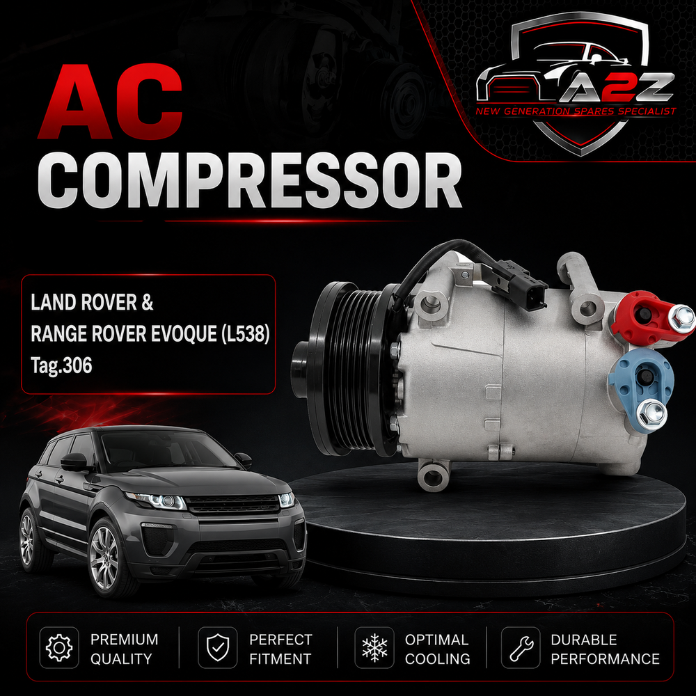 AC Compressor AV6N19D629BA & EJ3219D629BC & LR027788 & LR030867 & LR039622 & LR041117 & LR056300 Compatible With LAND ROVER & RANGE ROVER EVOQUE (L538) Tag.306
