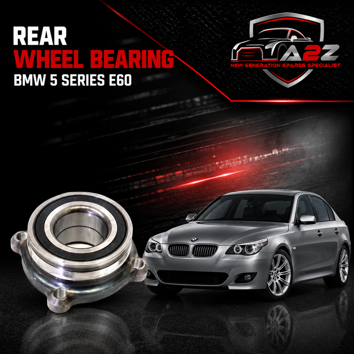 Rear Wheel Bearing 33411095238 33416762314 33416764180 6762314 6764180 Compatible With BMW 5 Series E60