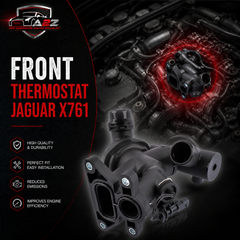 Front Thermostat JDE38476 JDE36843 JDE39871 JDE40345 LR105974 G4D38575AD G4D38575AF Compatible With JAGUAR F-PACE (X761) XE (X760) XF II (X260) Tag No.143