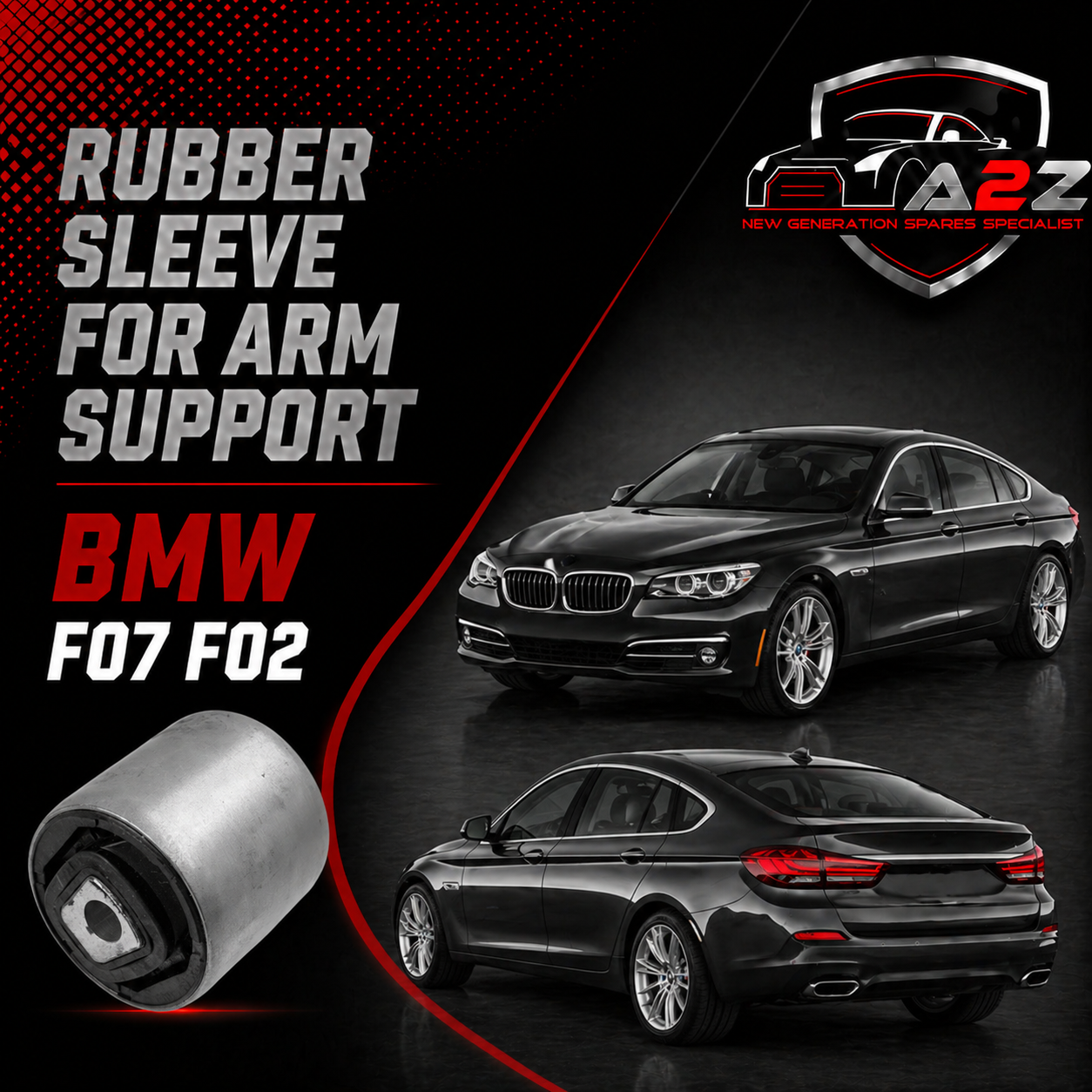 Rubber Sleeve For Arm Support/Arm Bush 31126777653 Compatible With BMW F07 F02