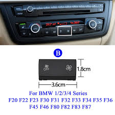 Air Conditioning  Panel Switch Button Air Volume Key  64119287341-B Compatible with BMW 3 Series (F30, F80) & 3 Gran Turismo (F34)