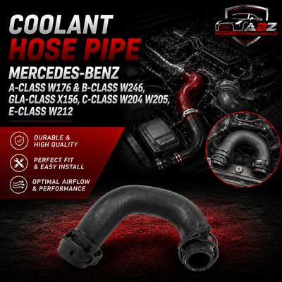 Coolant Hose Pipe A6512006901 For MERCEDES-BENZ A-CLASS W176 & B-CLASS W246, GLA-CLASS X156, C-CLASS W204 W205, E-CLASS  W212  Tag-H-89