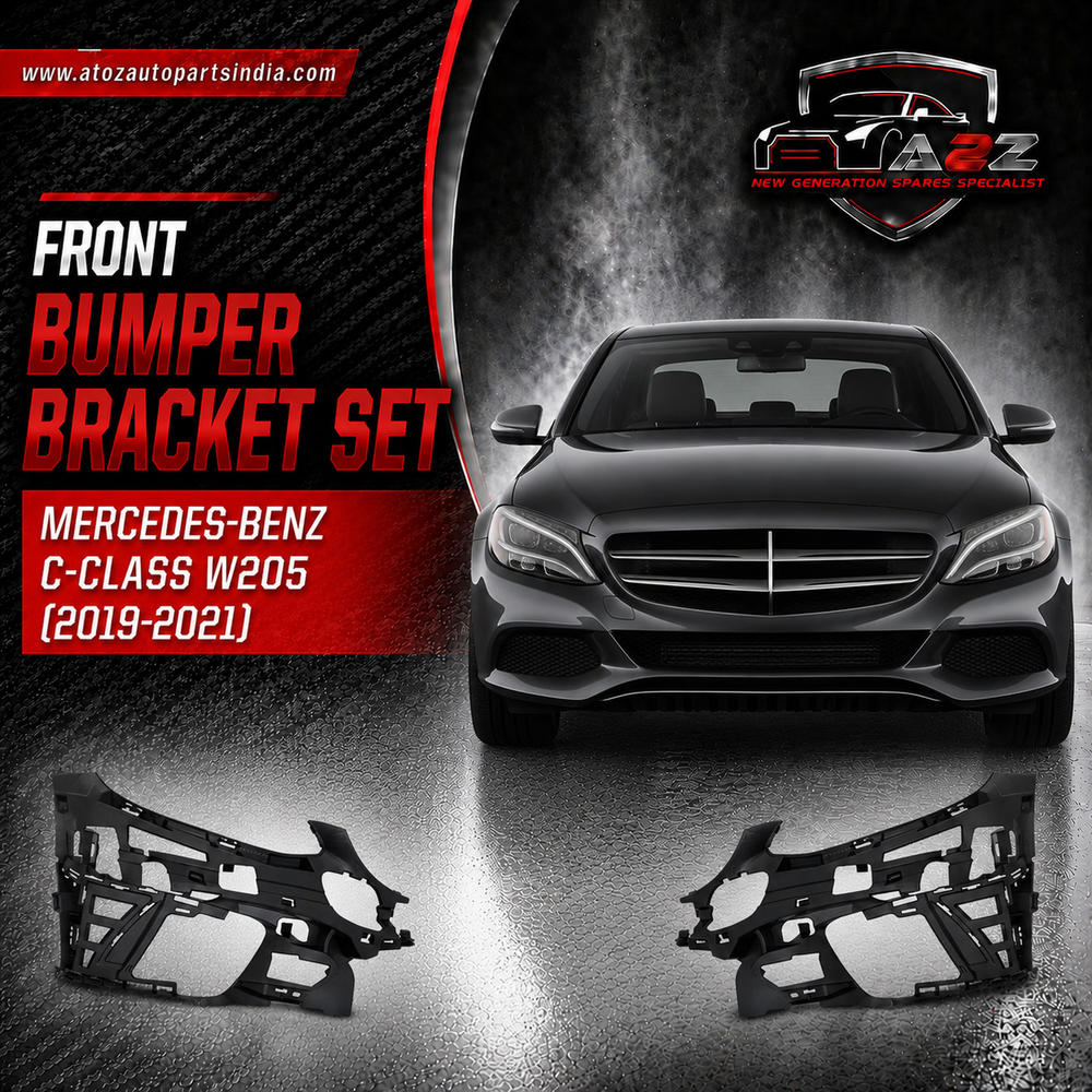 Front Bumper Bracket Left 2058855502 & Right 2058855602 Compatible With Mercedes-Benz C-CLASS W205 (2019-2021) Tag No.789