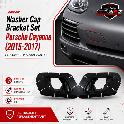 Washer Cap Bracket Set Right 95862818621 & Left 95862818521 Compatible With Porsche Cayenne (2015-2017) Tag No.425