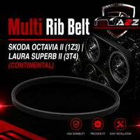 Multi Rib Belt 6PK1050 03G903137B Compatible With SKODA OCTAVIA II (1Z3) | LAURA SUPERB II (3T4) (CONTINENTAL)