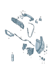 Rear Left Door Lock Actuator 5E0839015A Compatible With SKODA OCTAVIAN (New Model)