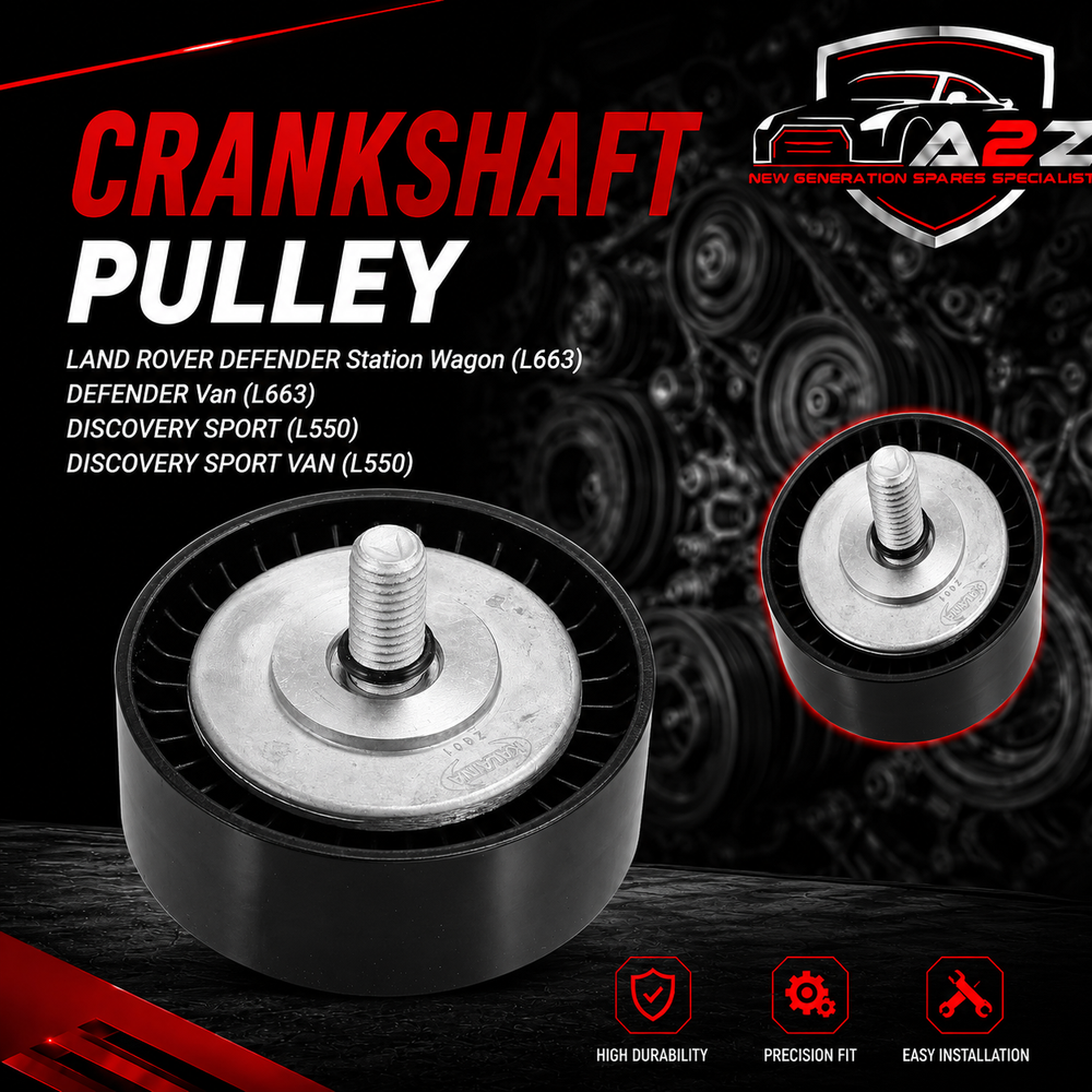 Crankshaft Pulley LR073726 LR071758 LR071712 Compatible With Land Rover Defender Station Wagon (L663) Defender Van (L663) Discovery Sport (L550) Discovery Sport Van (L550) Tag no : 8