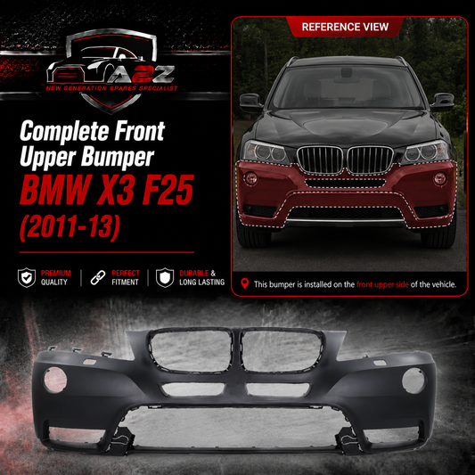 Front Upper Bumper 51117261188 Compatible With BMW X3 F25 (2011-13) Tag No.422