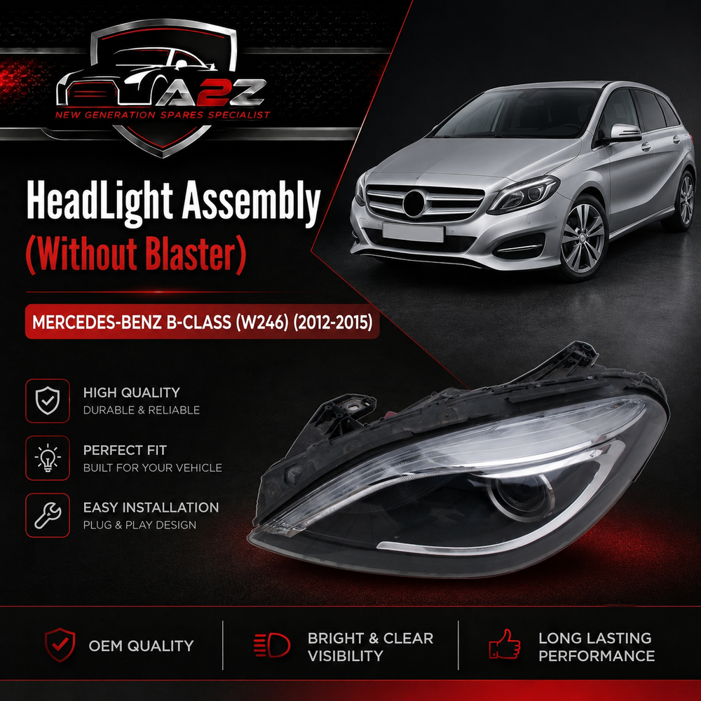 Headlight Headlamp Assy Left A2468207161 & Right A2468200139 A2468203961 (Without Blaster) Compatible With MERCEDES-BENZ B-CLASS (W246) (2012-2015) Tag No.121
