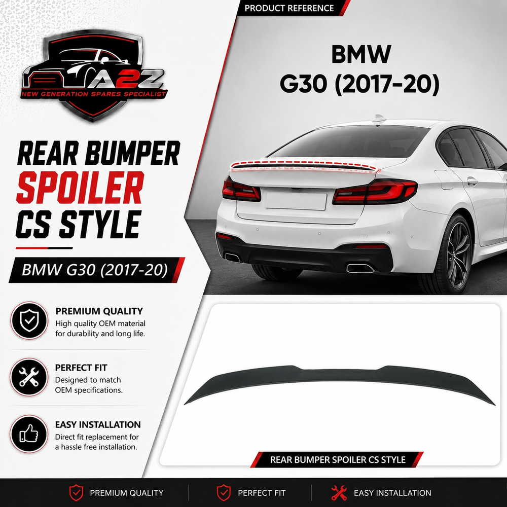Rear Bumper Spoiler CS Style BMRS9 Compatible With BMW G30 (2017-20)