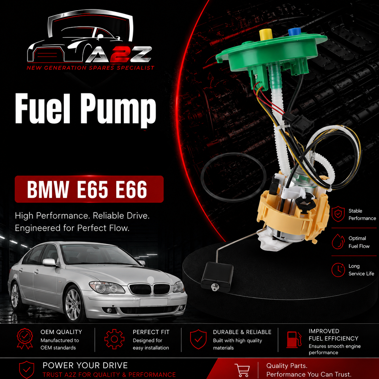 Fuel Pump 16117194000 Compatible With BMW E65 E66