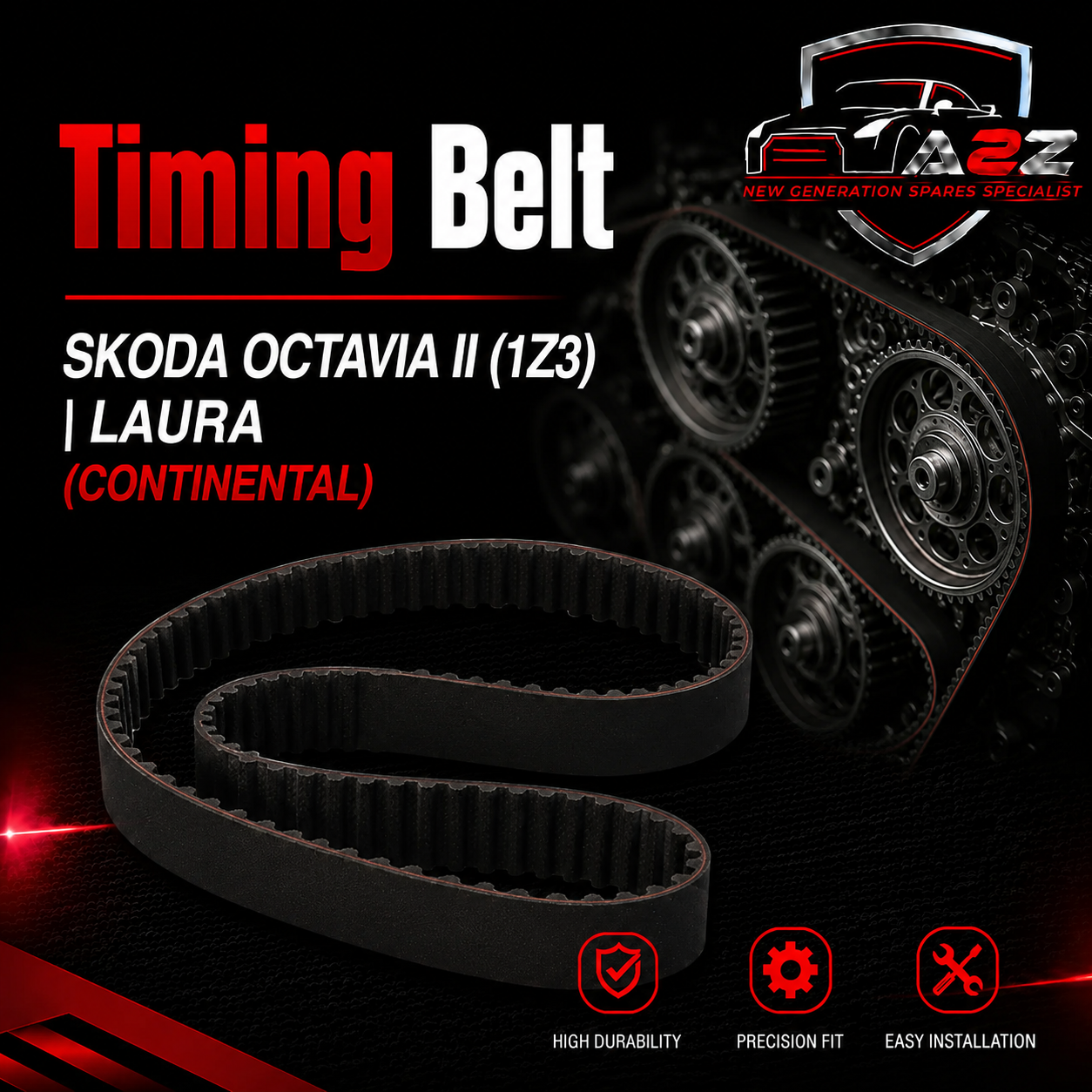 Timing Belt CT1051 03G109119 Compatible With SKODA OCTAVIA II (1Z3) | LAURA (CONTINENTAL)