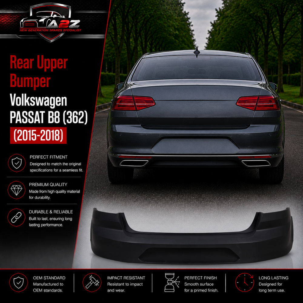 Rear Upper Bumper 3GD807421 Compatible With Volkswagen  PASSAT B8 (362) Tag No.226