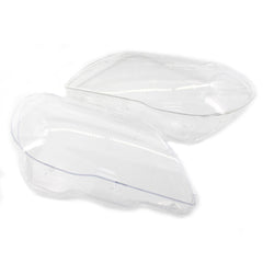 Car Front Headlight Lens Cover Transparent Lamp Shade Headlamp Lens Cover compatible for BMW E66 2005 -2008.