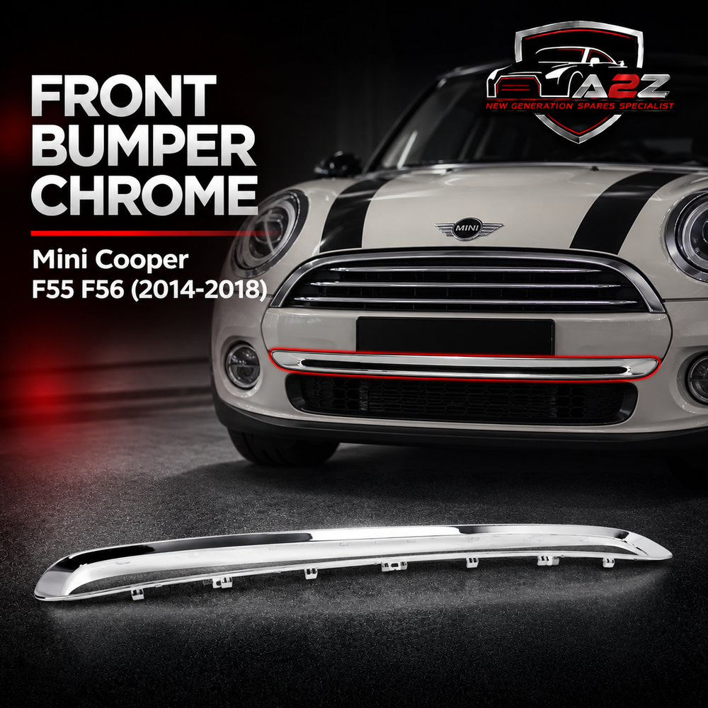 Front Bumper Chrome 51117255238 Compatible With Mini Cooper (F55/F56) (2014-2018) Tag No.95