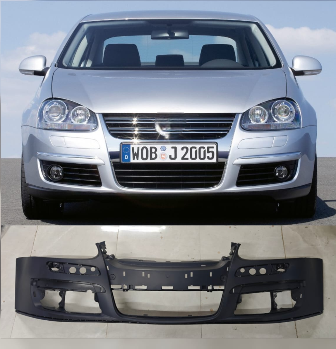 Complete Front Bumper 1K0807217E Compatoble With Volkwagen Jetta (2005-2009) Tag No.143