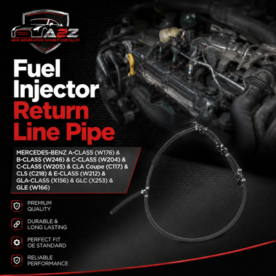 Fuel Injector Return Line Pipe  6420705532 Compatible With MERCEDES-BENZ A-CLASS (W176) & B-CLASS (W246) & C-CLASS (W204) & C-CLASS (W205) & CLA Coupe (C117) & CLS (C218) & E-CLASS (W212) & GLA-CLASS (X156) & GLC (X253) & GLE (W166)