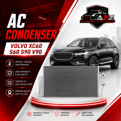 Condenser 31657364 32138991 32339859 Compatible With Volvo  XC60 S60  S90 V90