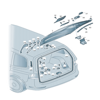 Rear Tailgate Liftgate Door Lock Latch Actuator 7P0827505M Compatible with VW TOUAREG (7P5, 7P6) (2010-15)