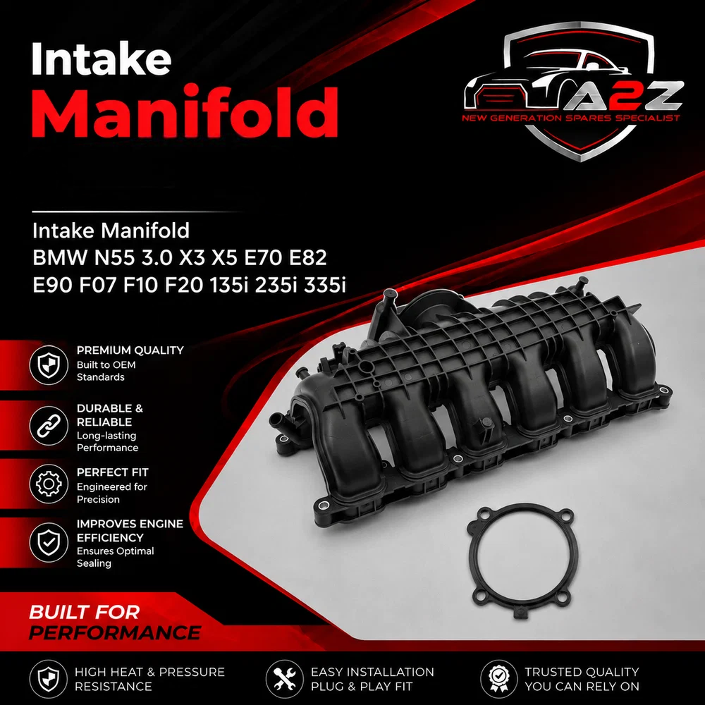 Intake Manifold 11617576911 Compatible With BMW N55 3.0 X3 X5 E70 E82 E90 F07 F10 F20 135i 235i 335i
