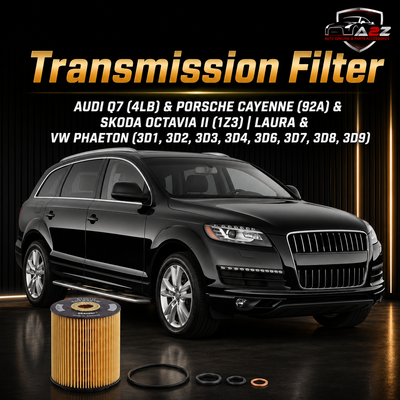 Transmission Filter E1001HD28 & 0001801509 Compatible With AUDI Q7 (4LB) & PORSCHE CAYENNE (92A) & SKODA OCTAVIA II (1Z3) | LAURA & VW PHAETON (3D1, 3D2, 3D3, 3D4, 3D6, 3D7, 3D8, 3D9) Tag.282