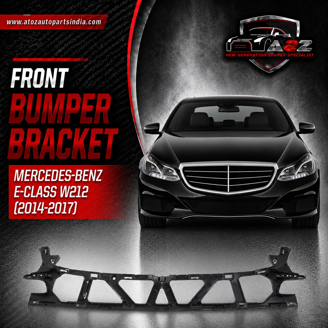 Front Bumper Bracket 2128854265 A2128854265 Compatible With Mercedes-Benz E-CLASS W212 (2014-2017) Tag No.844