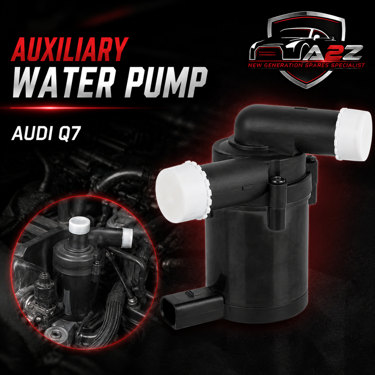 Auxiliary Water Pump 7L0965561D 95557215000 95557215001 Compatible With AUDI Q7 & VW TOUAREG & POLO Tag No.19