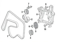 Belt Tensioner With Pulley 6512001570 6512002170 Compatible With MERCEDES-BENZ C-CLASS (W204) & CLS (C218) & E-CLASS (W212) & GLE (W166) & M-CLASS (W166) Tag no :14