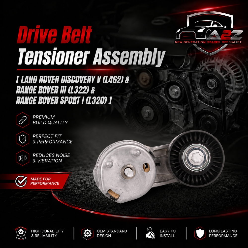 Belt Tensioner With Pulley LR035546 LR010756 Compatible with LAND ROVER DISCOVERY V (L462) & RANGE ROVER III (L322) & RANGE ROVER SPORT I (L320)