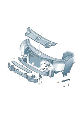 Front Bumper Bracket Left 4H0807283 & Right 4H0807284 Compatible With AUDI A8 D4 (4H2, 4H8, 4HC, 4HL) | A8 / S8 | A8L 2009-2013  No:- 101