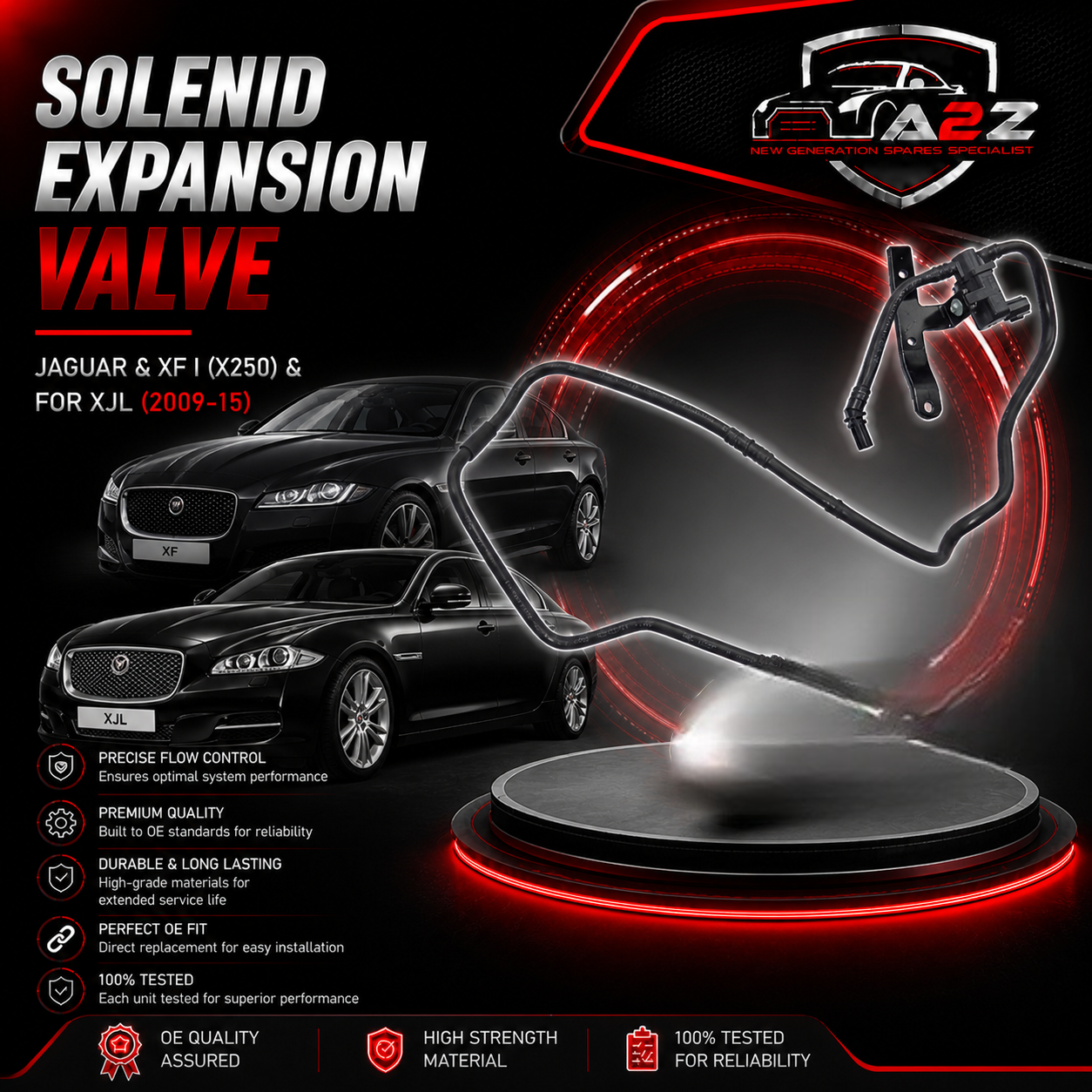 Solenid Expansion Valve C2D27266 Compatible With Jaguar & XF I (X250) & For XJL