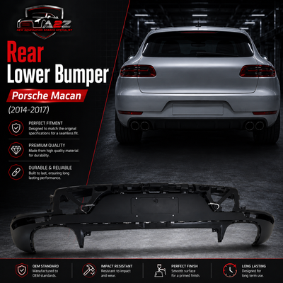 Rear Lower Bumper 95B807521AD Compatible With Porsche Macan (2014-2017) Tag No.232