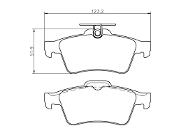 Rear Brake Pad C2C27271 2413701 P59042 Compatible With JAGUAR XF I X250 & XJ X351