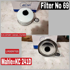 FUEL FILTER  LR009705 WJI500020 Compatible With LAND ROVER DISCOVERY IV (L319) | LR4 & RANGE ROVER III (L322) & RANGE ROVER SPORT I (L320) Tag : 69