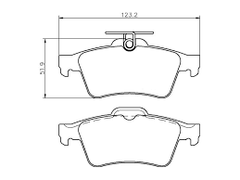 Rear Brake Pad C2C27271 2413701 P59042 Compatible With JAGUAR XF I X250 & XJ X351