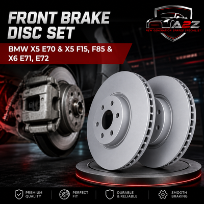 Front Brake Disc Set 34116793245 34116868939 Compatible With BMW X5 E70 & X5 F15, F85 & X6 E71, E72
