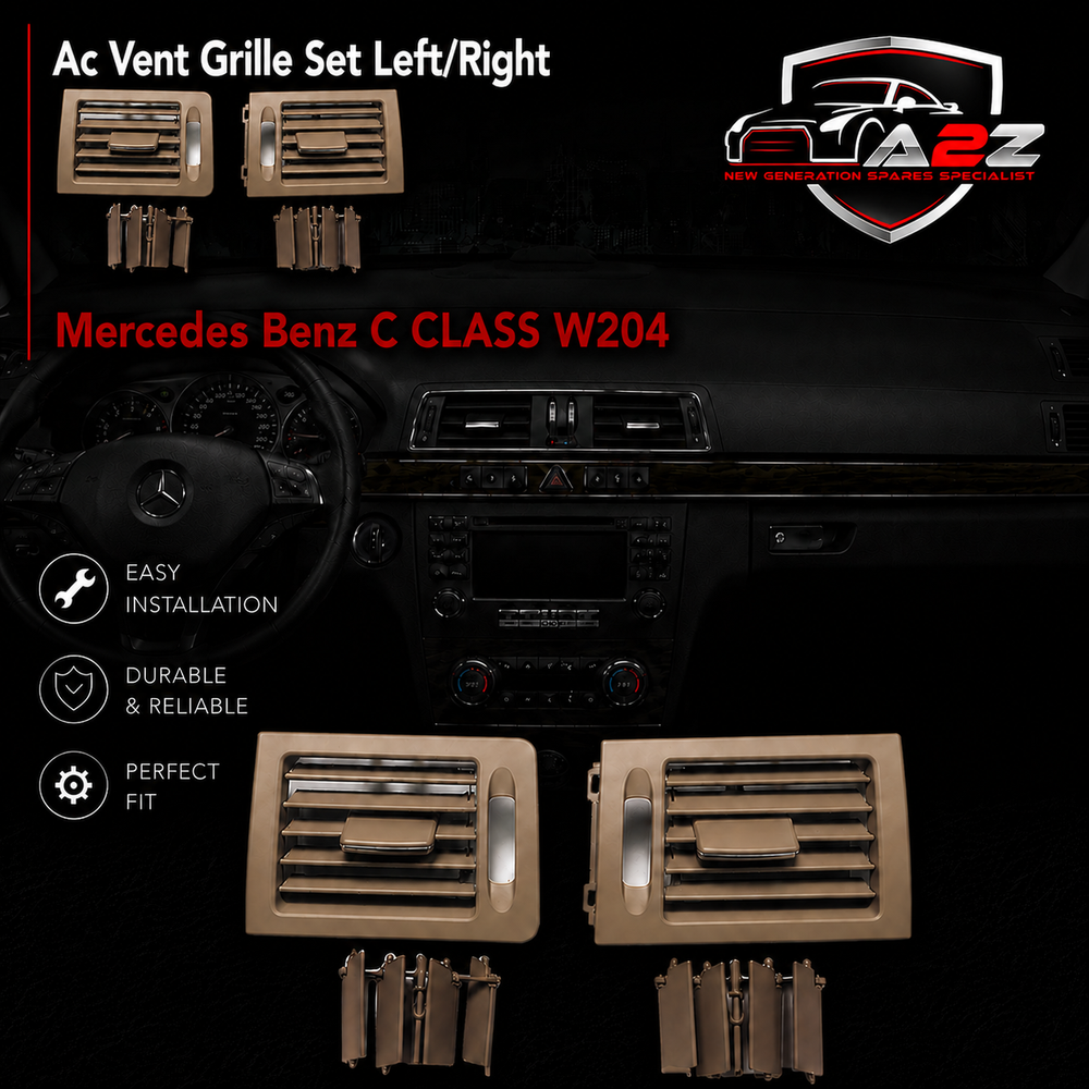 Ac Vent Grille Set Left/Right 20483014548465 Compatible with Mercedes & Mercedes Benz C CLASS W204