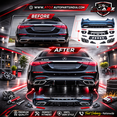 A To Z Compatible With Mercedes Benz S Class W223 (2021-2025) Rear Bumper Upgrade Convert To S450 Amg Bumper Body Kit Gc W223-008 CC-9718 (Shipping Cost Not Included In Price)