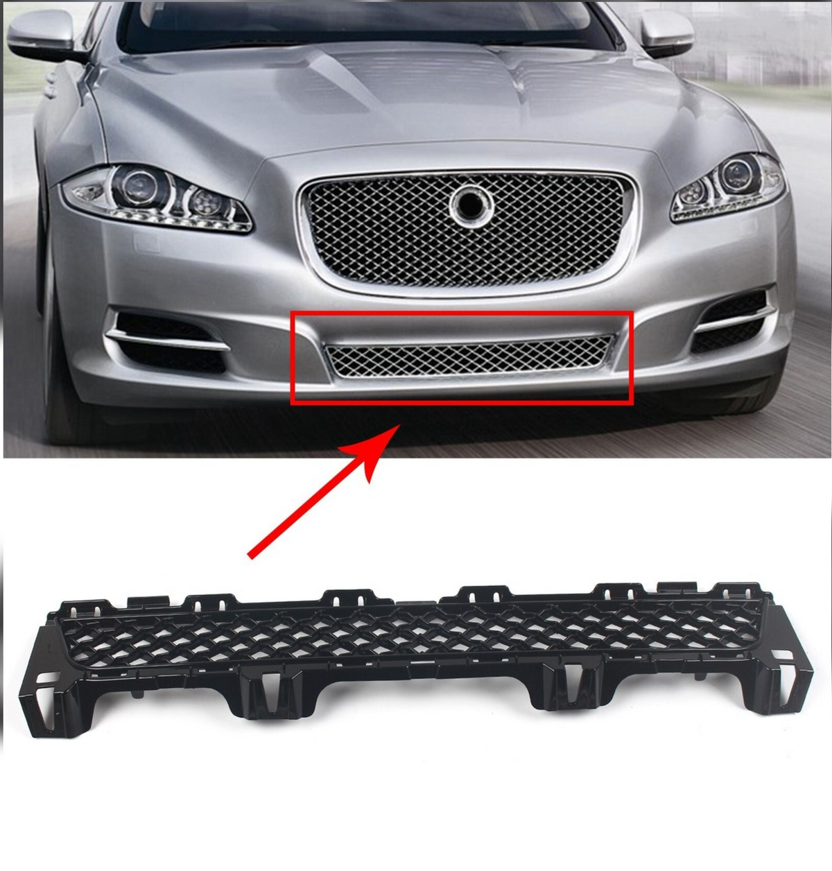Front Bumper Lower Grill C2D23093 Compatible With Jaguar XJL (2010-2015) Tag No.29