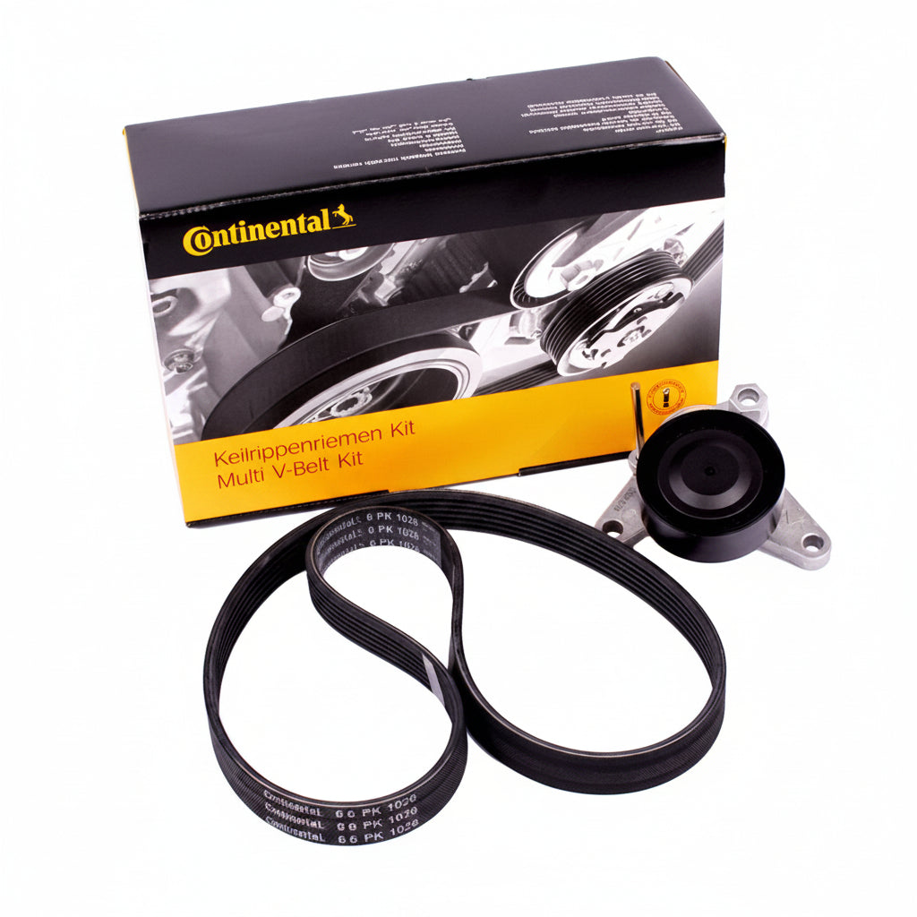 Multi Rib Belt Kit 6PK1026K1 Compatible With SKODA KODIAQ I (NS7, NV7) OCTAVIA III (5E3, NL3, NR3) (CONTINENTAL)