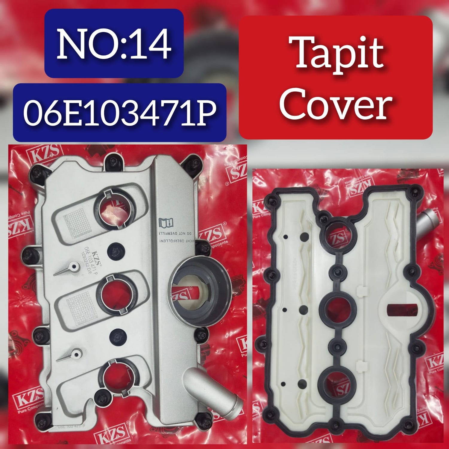 Tappet Cover (Cylinder Head Valve Cover) 06E103471N 06E103471P 59103470AL 59103470AM 59103470AS V104951 For AUDI A4 A5 A6 Q7 Tag-T-14
