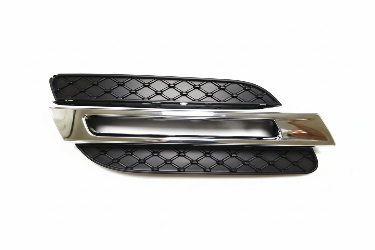 Fog Lamp Cover Right 1668842222 & Left 1668842122 & Fog Lamp Chrome Left 1668850774 A1668842122 & Right 1668850874 Compatible With MERCEDES-BENZ ML W166 2012-2015 Tag-FC-222