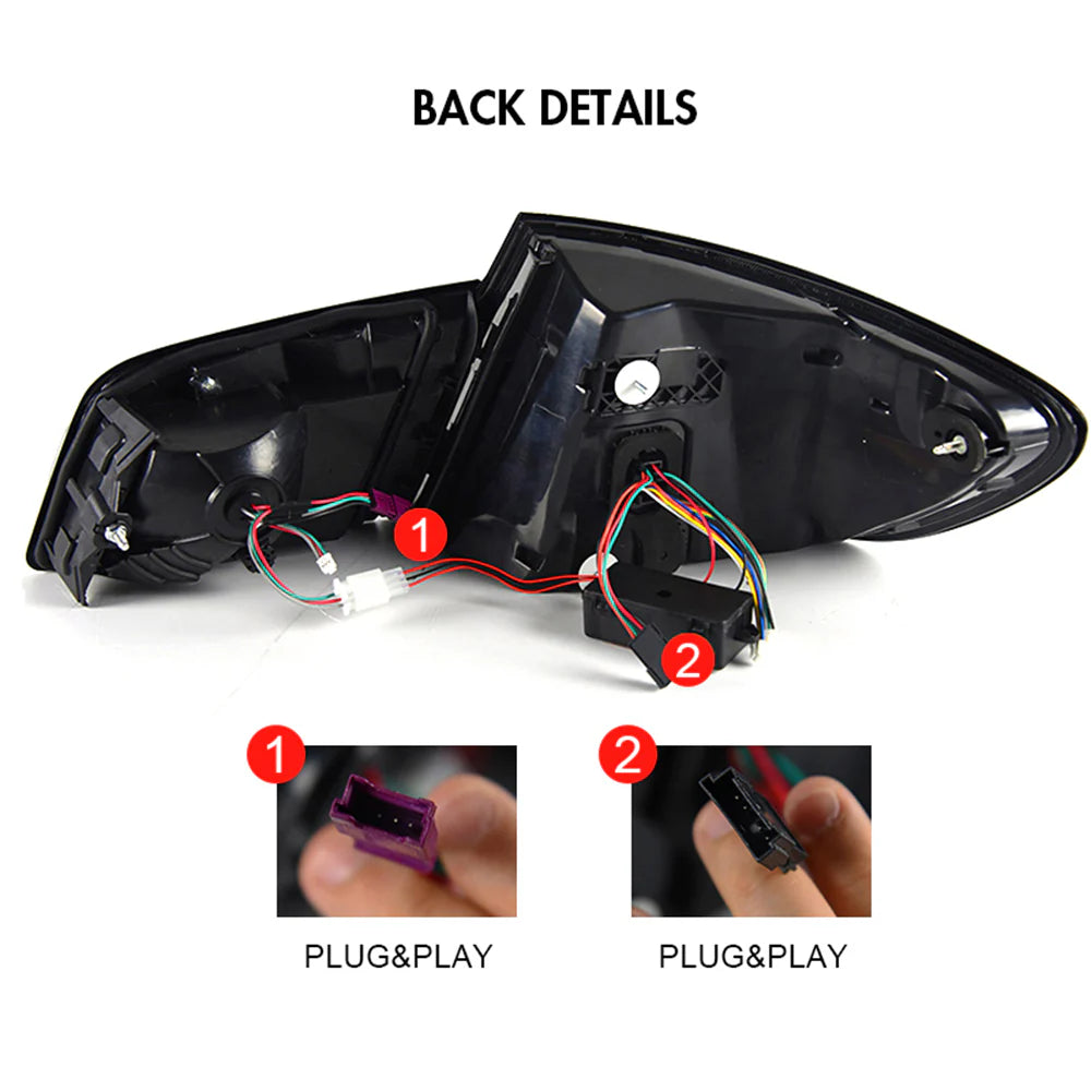 Upgrade Complete Tail Light Assy Set ( Upgrade Normal To G30 Latest Style) Plug And Play No Need To Change Bumper Compatible With BMW F10 (2011-17) Tag No.1