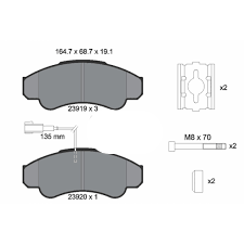 Rear Brake Pad  2391901  P23092N Compatible With  MERCEDES BENZ C-CLASS W203