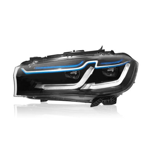 Complete Headlight Assy Set (Upgrade To Xenon) Plug And Play No Need To Change Bumper Compatible With BMW F15 (2014-18) Tag No.5